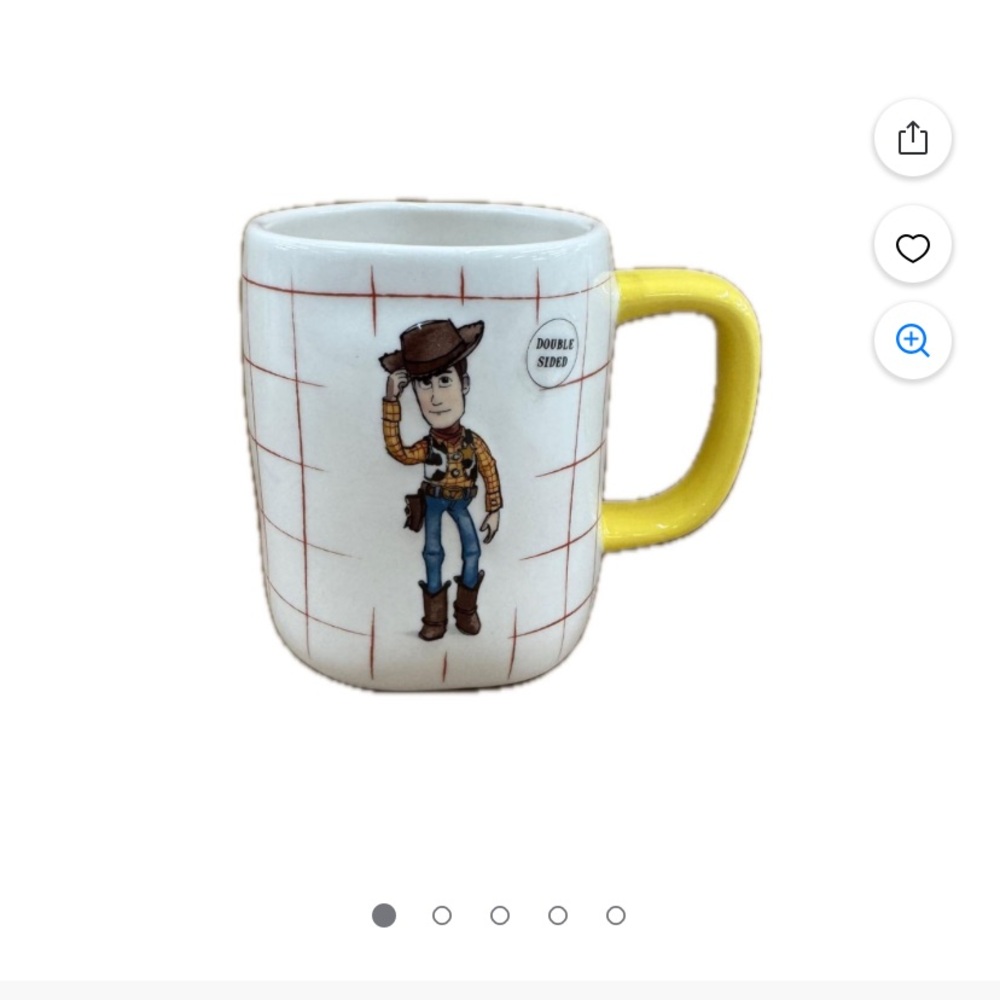 Rae Dunn White and Yellow Mug with Minimalist Charm